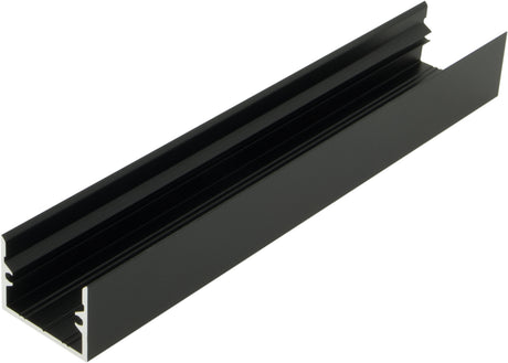 Foto: Aluminiumprofil TBL, L-2000mm B-25mm H-19mm schwarz