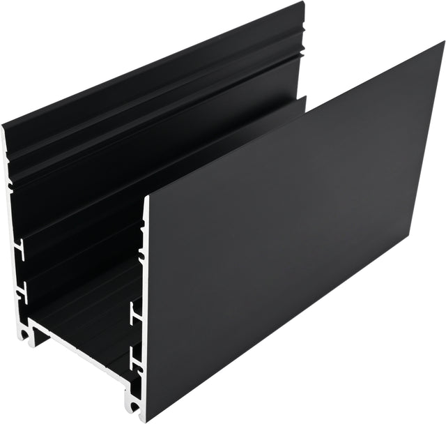 Aluminiumprofil SLH / schwarz, L-2000mm B-60mm H-80mm