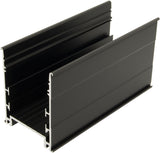 Aluminiumprofil SLO / schwarz, L-2000mm B-60mm H-80mm