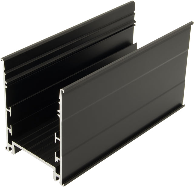 Aluminiumprofil SLO / schwarz, L-2000mm B-60mm H-80mm
