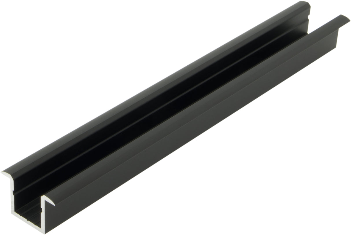 Aluminiumprofil KLI, L-2000mm B-14mm H-14mm schwarz