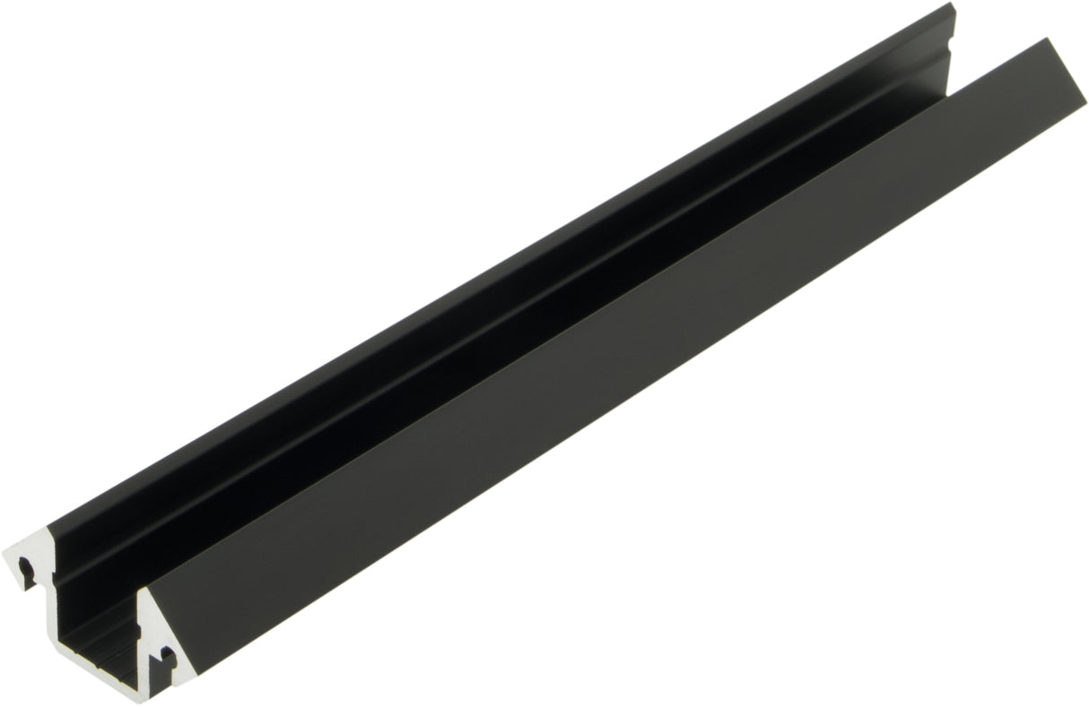 Aluminiumprofil KLE, L-2000mm B-19mm H-19mm schwarz