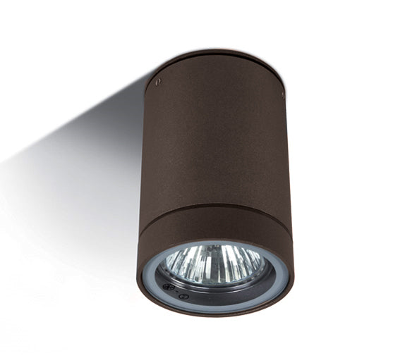 67130C/BR RUST BROWN CYLINDER GU10 10W IP54