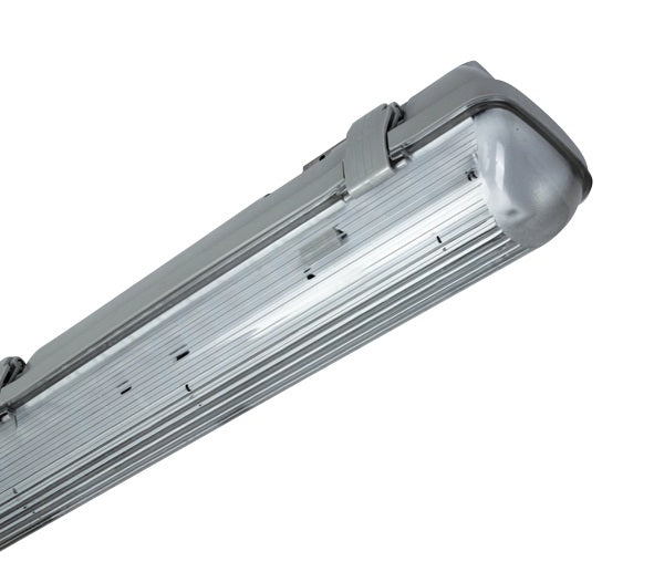 Dewy IP65 für 1xT8 LED Tube 100-240V 655mm IP65 PC/PC grau