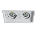 51205N/W WEISS GU10 2x10W ADJUSTABLE
