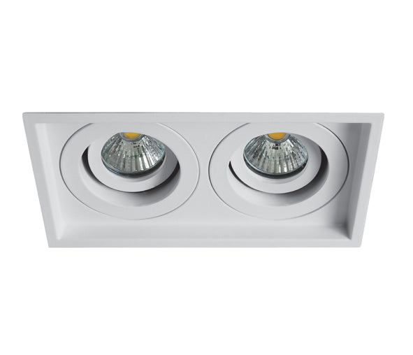 51205N/W WEISS GU10 2x10W ADJUSTABLE