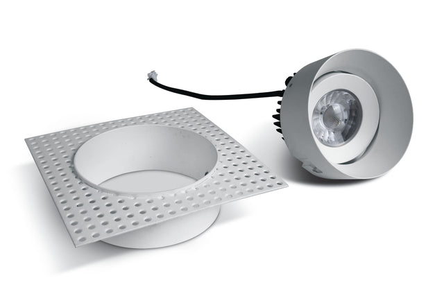 11107BT/W/W WEISS COB 6,5W WW 700mA IP54 TRIMLESS ADJUSTABLE
