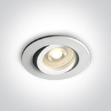 11105A1/W WEISS ADJUSTABLE GU10 10W