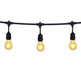 0994/B SCHWARZ STRING LIGHTS IP44 8,5m 15x E27 12W