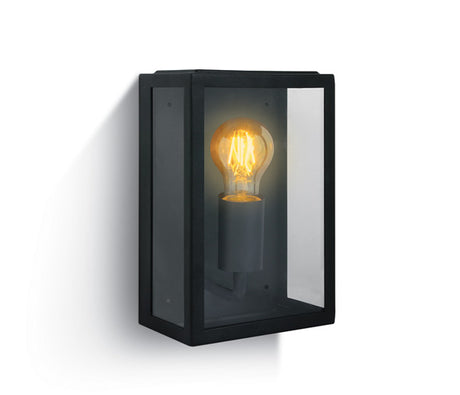 67406/B SCHWARZ WALL LIGHT 12W E27 IP43