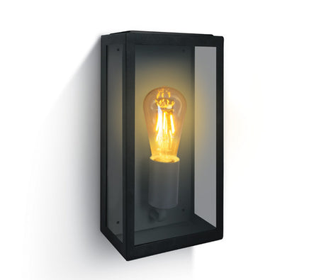 67406A/B SCHWARZ WALL LIGHT 12W E27 IP43