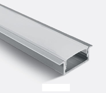 7906R/AL EINBAU PROFIL 2m FÜR 20mm STRIPS + PC OPAL ABD