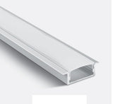 7906R/W WEISS EINBAU PROFIL 2m FÜR 20mm STRIPS + PC OPAL ABD