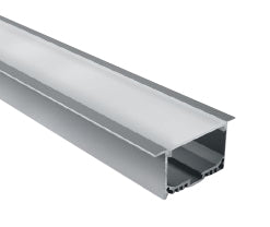 7910AR/AL EINBAU PROFIL 2m FÜR 40mm STRIPS + PC OPAL ABD