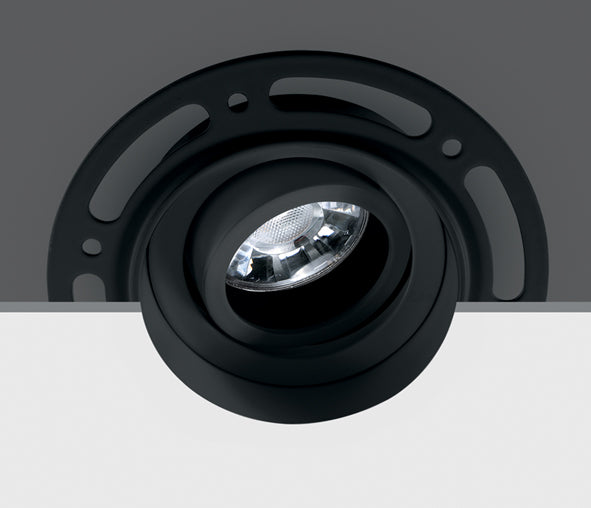 11105TR/B SCHWARZ GU10 10W TRIMLESS DARK LIGHT ADJUSTABLE