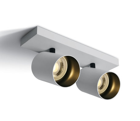 65205N/W WEISS GU10 2x10W DARK LIGHT