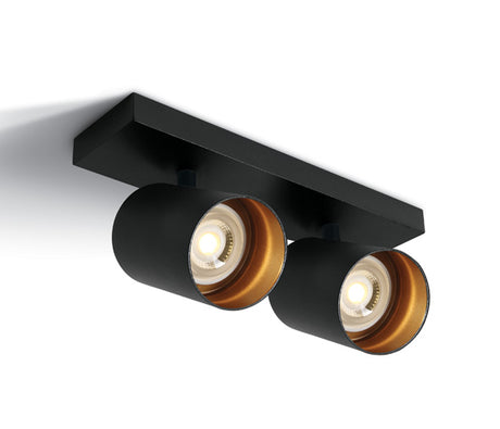 65205N/B SCHWARZ GU10 2x10W DARK LIGHT