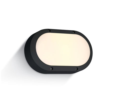 67442B/B/W SCHWARZ WALL LIGHT 10W WW IP54 230V