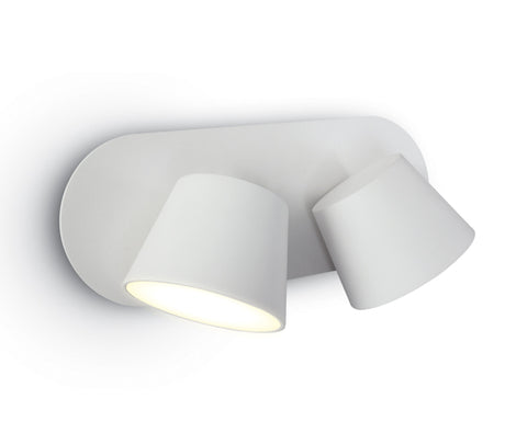 65740A/W/W WEISS WALL SPOT 2x6W WW IP20 230V