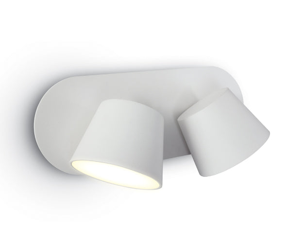 65740A/W/W WEISS WALL SPOT 2x6W WW IP20 230V
