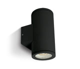 67400B/B SCHWARZ WALL GU10 2x10W IP54