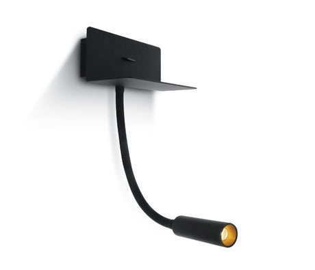 65744/B/W SCHWARZ COB 3W WW USB IP20 36° 230V