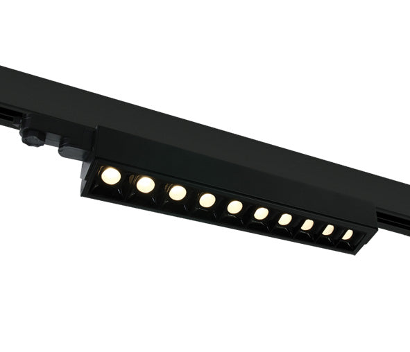 65024T/B/W SCHWARZ COB 10x5W WW TRACK LIGHT ADJUSTABLE 230V