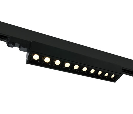65024T/B/W SCHWARZ COB 10x5W WW TRACK LIGHT ADJUSTABLE 230V