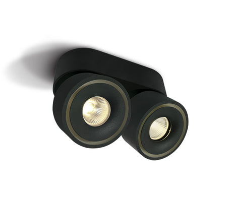12208LA/B/W SCHWARZ COB LED 2x8W WW IP20 230V