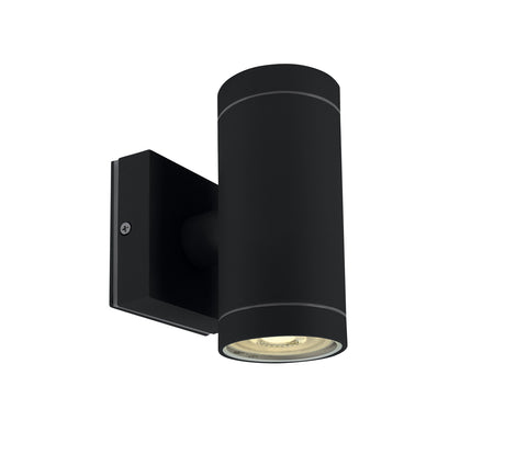 67130/B SCHWARZ WALL 2xGU10 10W IP54