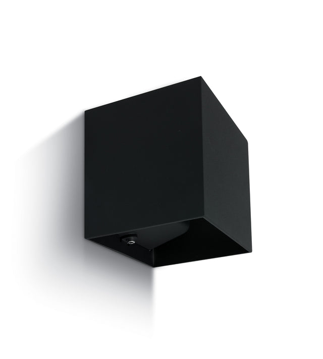67398C/B/W SCHWARZ WALL 2x3W WW IP54 DARK LIGHT 100-240V