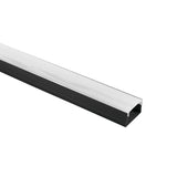 7905/B SCHWARZ PROFIL 2m + PC opal Abdeckung