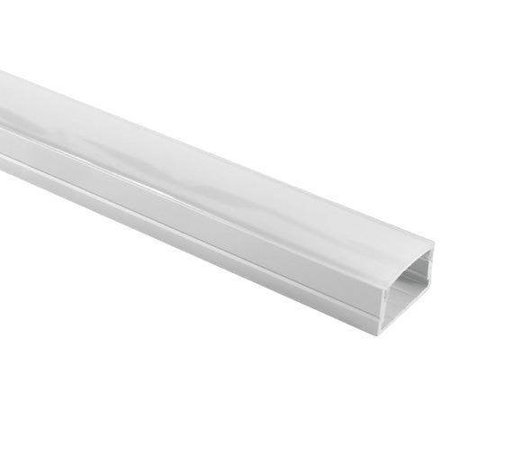 7905/W WEISS PROFIL 2m + PC opal Abdeckung