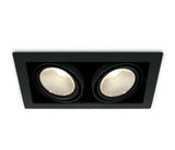 51230/B/W SCHWARZ COB 2x30W WW 38° 230V