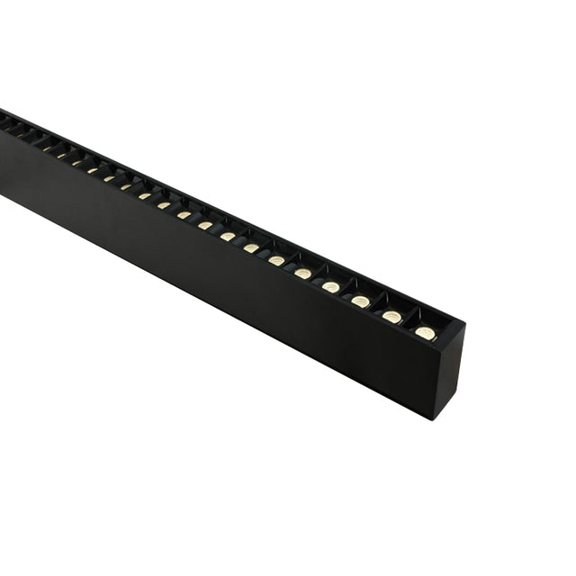 38150B/B/W SCHWARZ 48x SPOTS UGR17 40W WW 1300mm 34° 230V