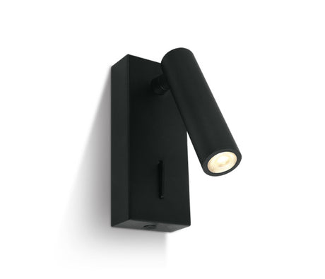 65746/B/W SCHWARZ SPOT 3W WW IP20 230V