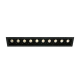 50902B/B/W SCHWARZ LED 10x2W WW 30° IP20 700mA DIMMBAR