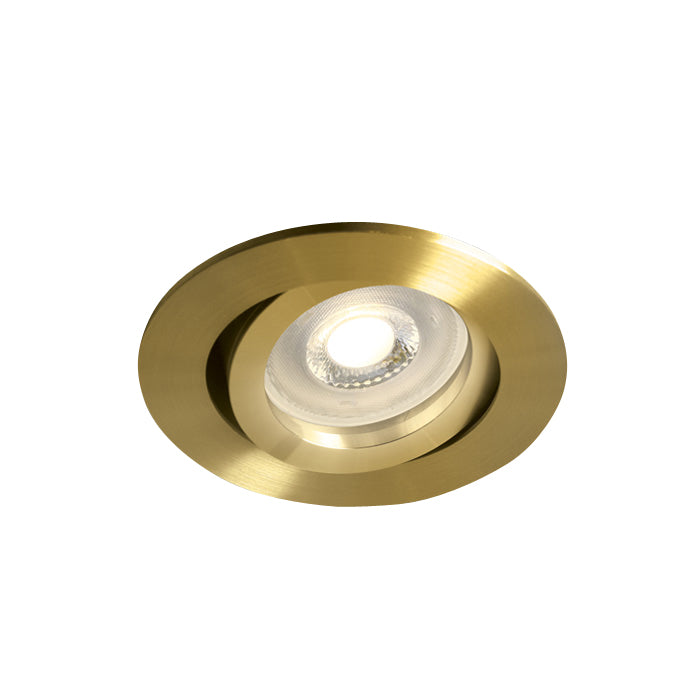 11105A1/BBS GEBÜRSTETES MESSING ADJUSTABLE GU10 10W