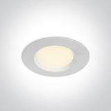 10107UV/W/V WEISS SMD LED UGR19 7W CCTV IP44 230V