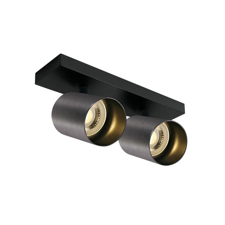65205N/MG METAL GRAU GU10 2x10W DARK LIGHT