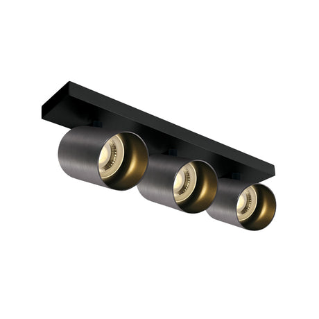 65305N/MG METAL GRAU GU10 3x10W DARK LIGHT