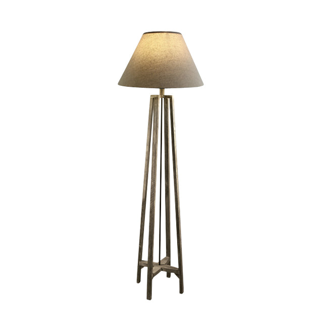 61118A WOOD FLOOR LAMP 12W E27