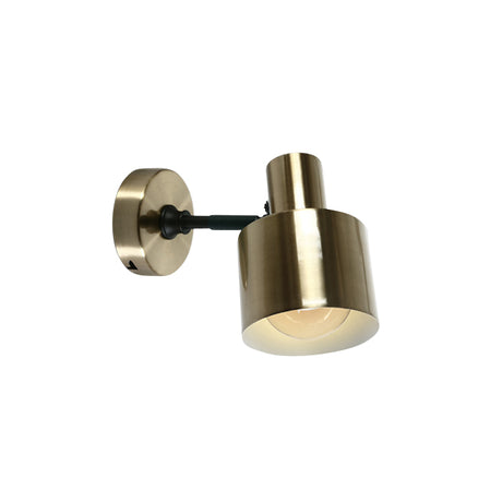 60118/BBS GEBÜRSTETES MESSING WALL LIGHT 10W E27 100-240v