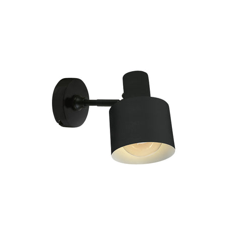 60118/B SCHWARZ WALL LIGHT 10W E27 100-240v