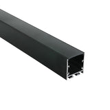 7912/B/B SCHWARZ PROFIL 2m + SCHWARZ PC Abdeckung