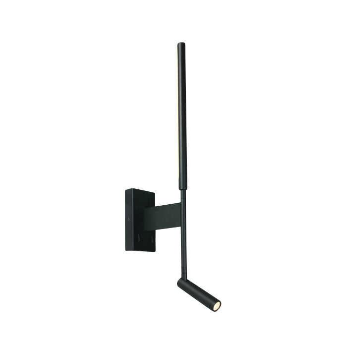 65144/B/W SCHWARZ SPOT 3W + 6W WW WALL LAMP IP20 230v
