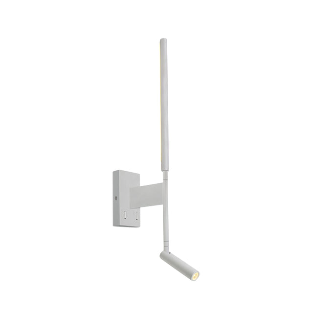 65144/W/W WEISS SPOT 3W + 6W WW WALL LAMP IP20 230v