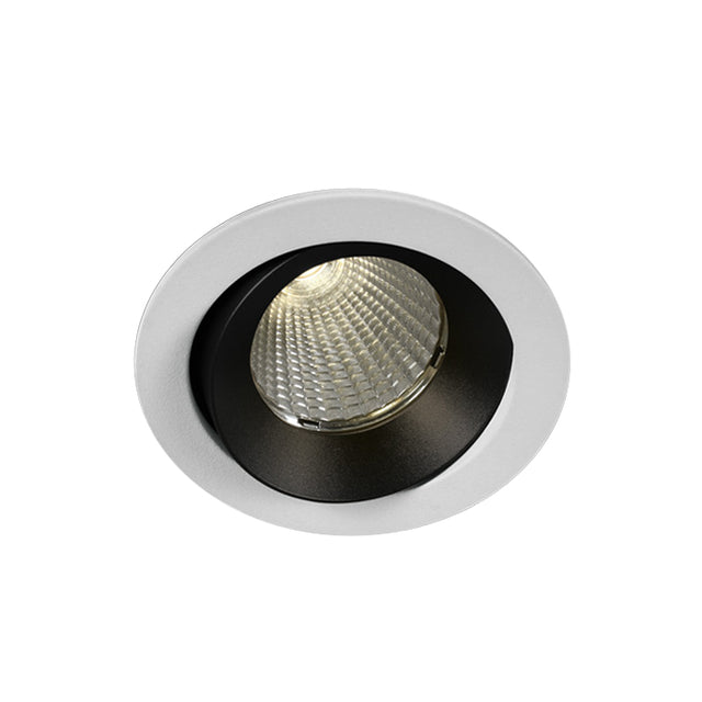 11112P/W/W WEISS COB LED 12W WW 40° 700mA IP65 DARK LIGHT