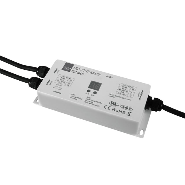 89100LP DALI / PUSH TO DIM 4-Kanal-Controller IP67 12-36V