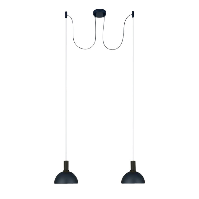63140B/B SCHWARZ mit SCHWARZ SHADE 10W 2xE27